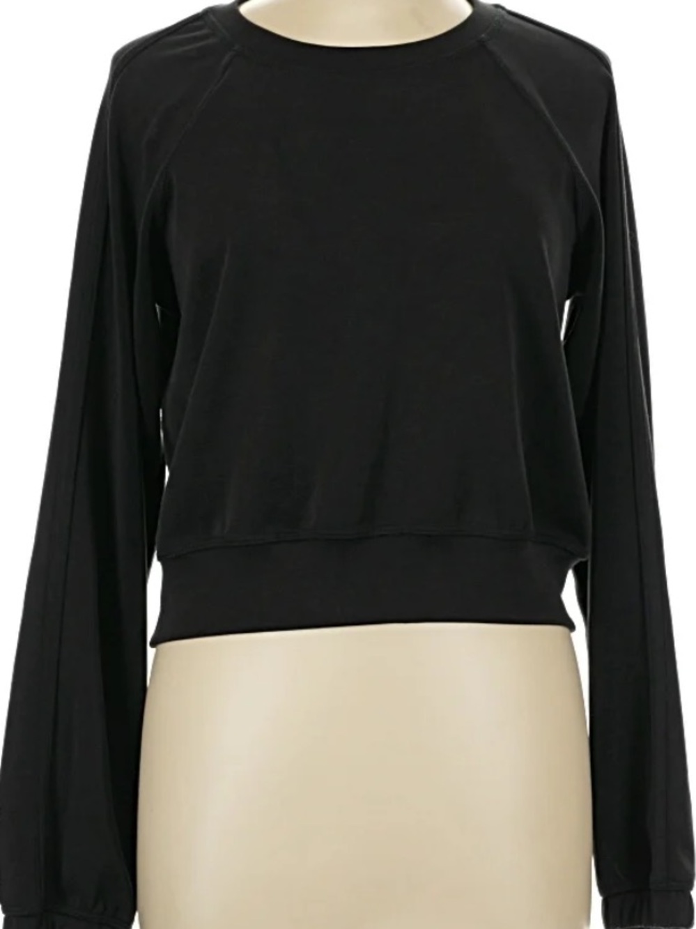 NUX Black Crewneck Pullover Sweatshirt